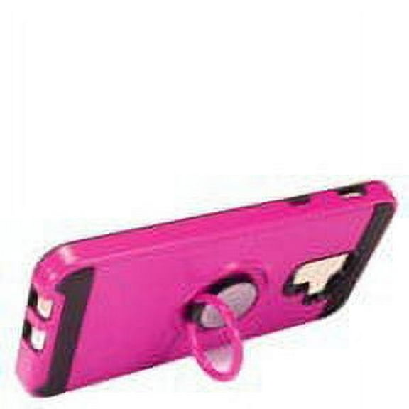 GSA Brushed Hybrid Case Ring Stand For Samsung Galaxy A6 & A600 Hot Pink