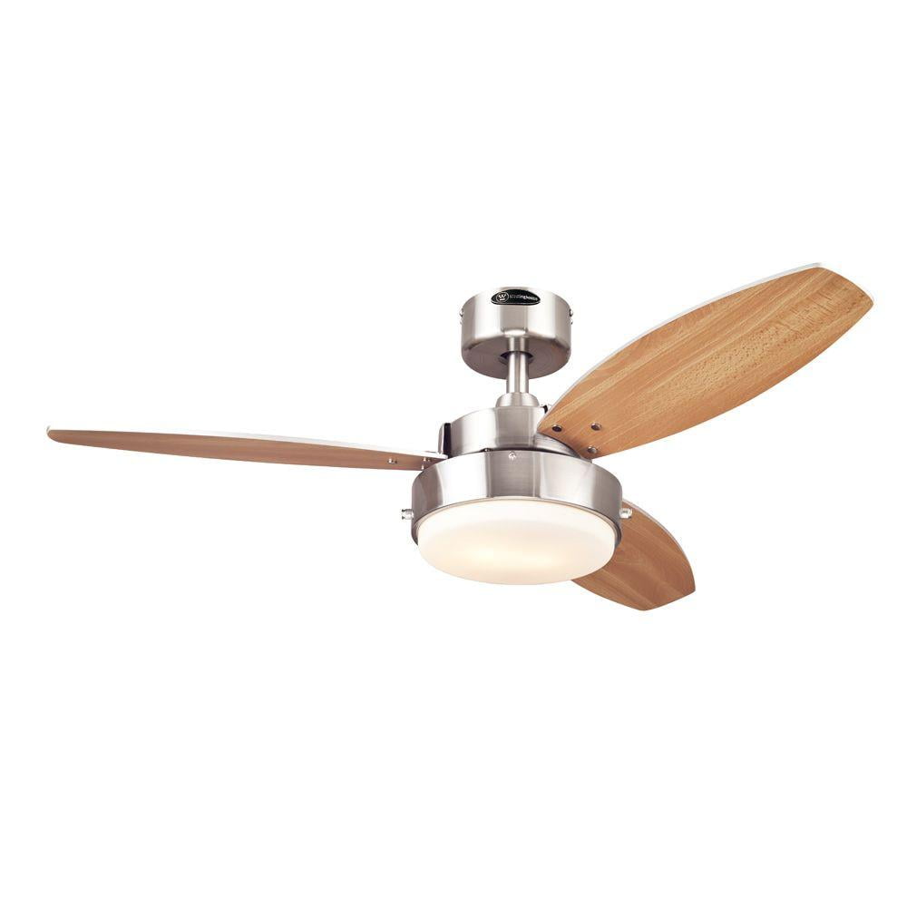 Alloy 42Inch Reversible ThreeBlade Indoor Ceiling Fan
