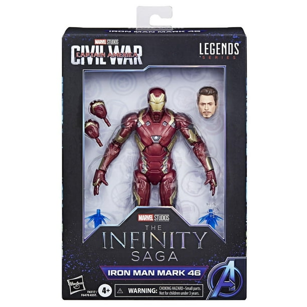 Hasbro Marvel Legends Series Iron Man Mark 46, Captain America