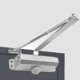 thumbnail image 1 of Hydraulic Door Closer with Adjustable Hold Open Device, Commercial Residential 45-65kg Capacity Aluminum Alloy Silent Closing, 1 of 3