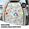 thumbnail image 5 of Kdxio Lilies Flowers Print 2 Pack Car Kick Mat Seat Cover Back Protector Mat with Pockets for Organizer Backseat Protector and Storage Anti Kick Pad for Vehicles, 5 of 9