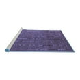 thumbnail image 2 of Ahgly Company Machine Washable Indoor Rectangle Abstract Blue Modern Area Rugs, 4' x 6', 2 of 4