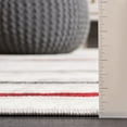 thumbnail image 4 of SAFAVIEH Skyler Elouise Geometric Striped Area Rug, Ivory Grey/Red, 8' x 10', 4 of 7