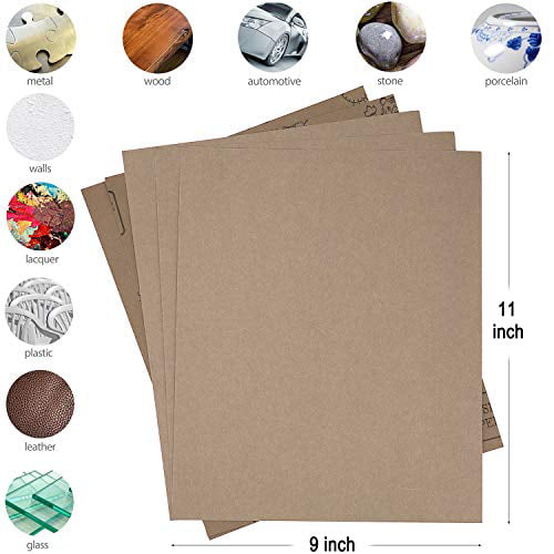 Metal Furniture Polishing Wood Turing Finishing ADVcer 9x11 inch 5 Sheets Sandpaper Wet or Dry 15000 High Grit Extra Fine Sand Paper Silicon Carbide Waterproof Abrasive Pads for Automotive Sanding 