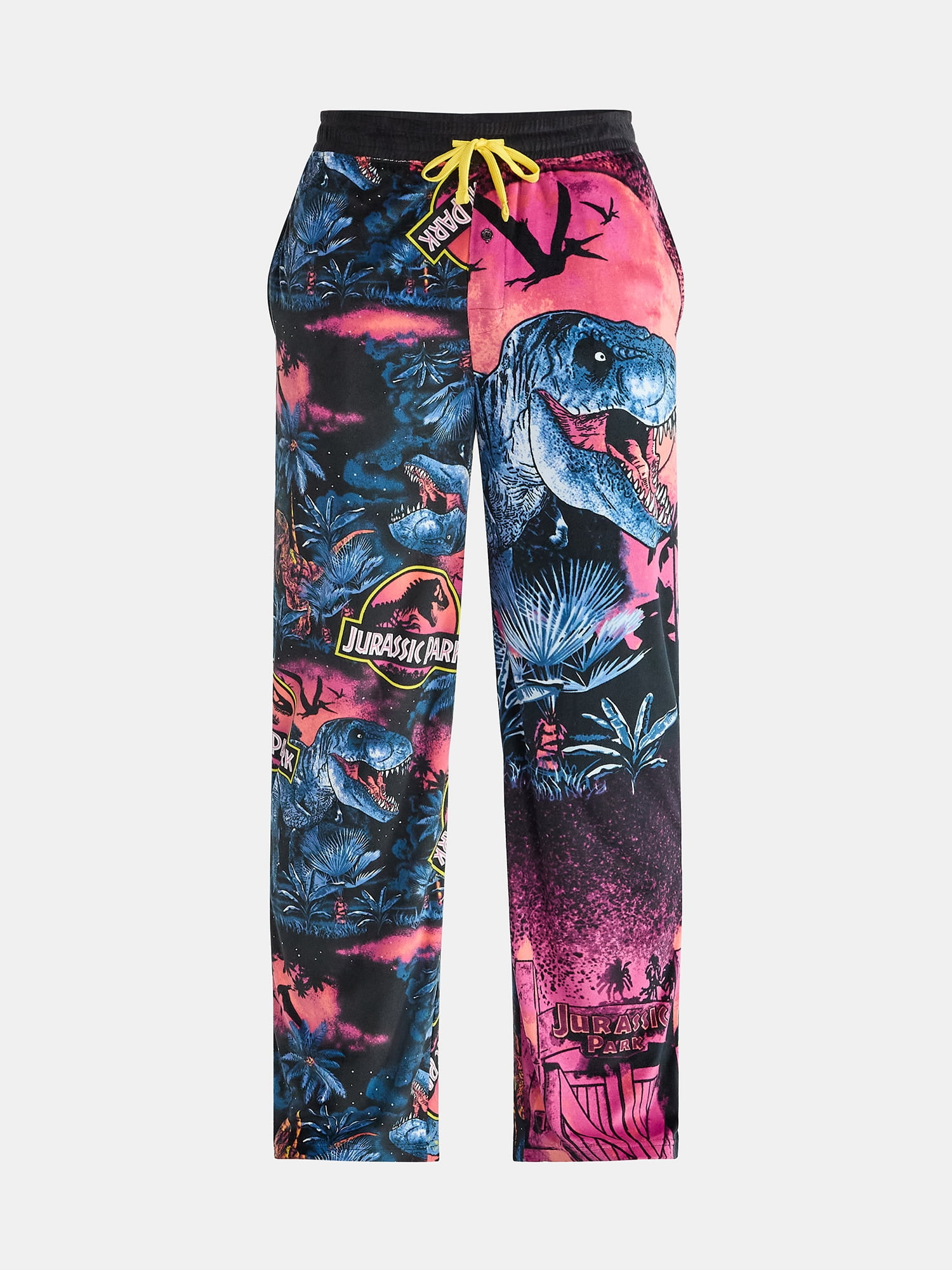 Jurassic Park Men's and Big Men's Split Leg Graphic Pants, Sizes S-2XL