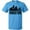 Pacific Blue, variant on Inktastic Houston Skyline Grunge T-Shirt