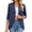 Navy, variant on Cardigan Sweaters for Women Ladies Fashion Casual Solid Color Three Quarter Sleeve Sleeve Cardigan Short Small Coat Womens Cardigan Blue L