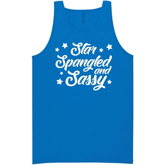 Star Spangled And Sassy Neon Tank Top