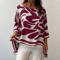 thumbnail image 5 of QUNYINEY Summer Women Shirts Casual Plus Size 3/4 Sleeve Gradient Tunic Tops Relaxed Fit Pullover Crew Neck Trendy Tops for Women 2026, 5 of 7