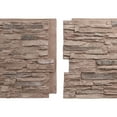thumbnail image 6 of Ekena Millwork 45 3/4"W x 24 1/2"H x 1 1/4"D Canyon Ridge Stacked Stone, EverStone Faux Stone Siding Panel, Shasta, 6 of 9