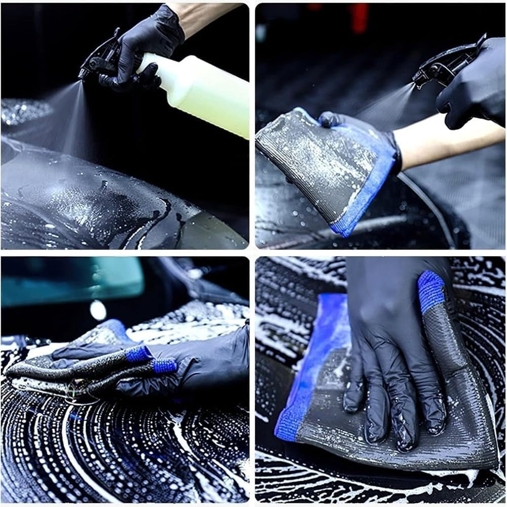 Seyotauo Microfiber Clay Towel, Scratch-Free Reusable Car Detailing Cloth, Auto Cleaning Scrub for Glass Polishing, Wheel Rim and Vehicle Surface Maintenance
