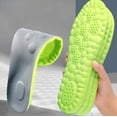 thumbnail image 3 of Plantillas de látex 4D con absorción de impacto para mujeres y hombres, almohadillas de masaje de alta elasticidad para zapatos, insertos suaves para deportes, cojines desodorantes para correr, 3 of 5