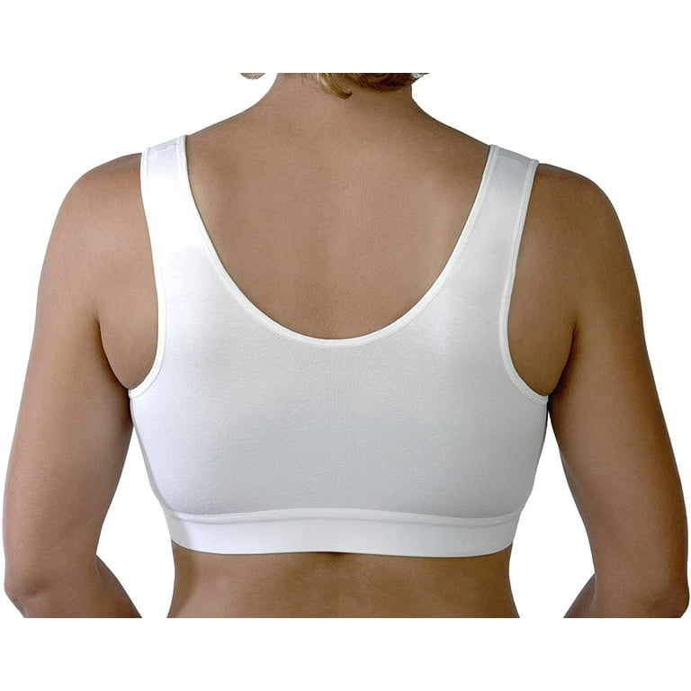 fresh comfort easy open front close bra #1009,medium,nude