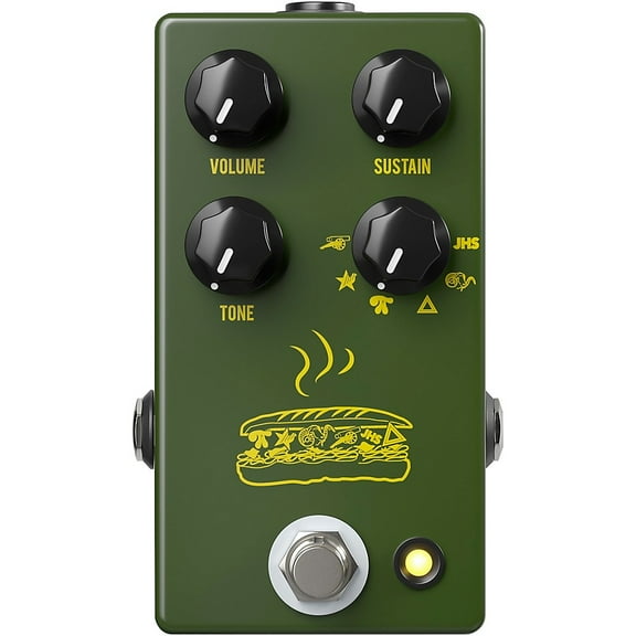 JHS Pedals Muffuletta Distortion/Fuzz Guitar Effects Pedal Army Green