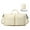 Beige, variant on URSOFINE Duffle Bag with Shoes Compartment, Foldable Travel Duffel Bags for Men Women, Packable Travel Bag Waterproof Overnight Weekender Bags with Trolley Sleeve