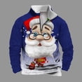 thumbnail image 2 of Aoochasliy Mens Hoodies Pullover Christmas Clearance Xmas Pullover Casual Loose Tops Xmas Day Long Sleeve Round Neck Sweater, 2 of 5