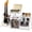 White, variant on AENKYO Record Player Stand, Black Adjustable Guitar Stand for Acoustic Guitar, Electric Guitar, Bass, Turntable Stand with Vinyl Display Shelf Storage Up to 150 Albums, End Table for Music Room