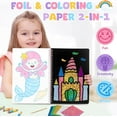 thumbnail image 3 of Fun Foil Art Kit for Kids - Art Craft Activity for Kids ， DIY Foil Coloring Kits for Girl Toys Age 3-5,Idea Birthday Christmas Gift for Girl Boy Children 3 4 5 6 7 8 9 Year Old, 3 of 9