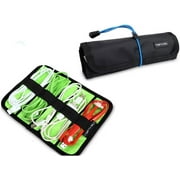 Nylon Fabric Storage Roll Bag/Organizer for USB/HDMI Cables or Tool Pouch