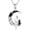 Cat, variant on Gothic Jewelry Sterling Silver Black Crescent Moon Mountain Pendant Necklace for Women Halloween Jewelry Gifts