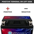 thumbnail image 3 of YB12A-A 12V 12AH Battery Replacement for Kawasaki 200 KLT200-C 1983, 3 of 13
