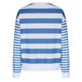 thumbnail image 3 of Plebaso Women's Striped Sweatshirts Color Block Long Sleeve Crew Neck Pullover Tops Womens Clothes, 3 of 7