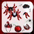 thumbnail image 4 of Hifot Spider Costume for Kids, Spider Wings Tutu Skirt Spiderweb Headband Set Spider Fancy Dress Girls Halloween Costumes Cosplay Party Spider Costume Set Halloween Decoration, Red, 4 of 4