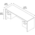 thumbnail image 4 of Bush Business Furniture Westfield 72W x 24D Desk Credenza with 2 Pedestals Mahogany SRC065MASU, 4 of 5