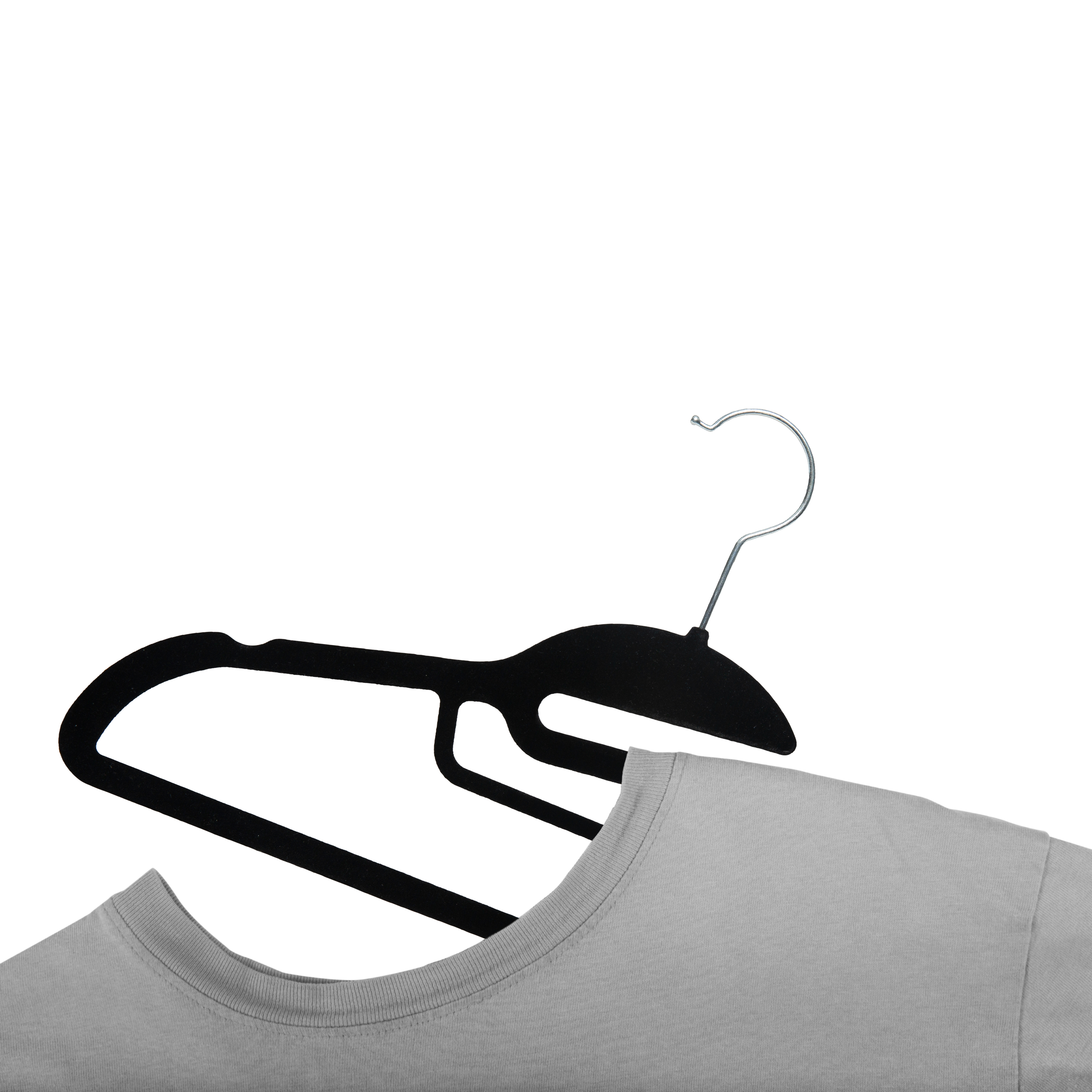 Simplify 24 Pack Velvet Ultimate Shirt Hanger in Black