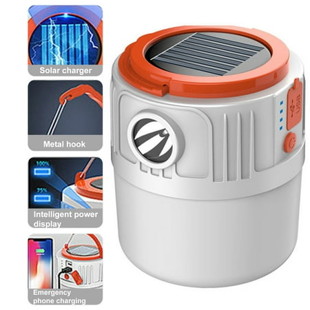 

HUKOER LED Solar Charging Light Energy-saving USB 24Lamp Bead Bulb Night Market Lamp Mobile Outdoor Camping Power Outage Emergency Lamp M13