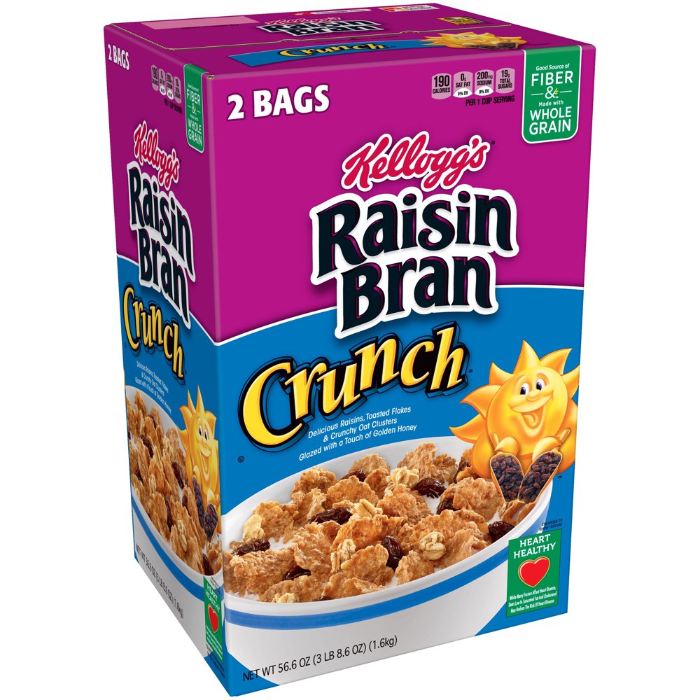 Kellogg's Raisin Bran Cereal Crunch 56.6oz