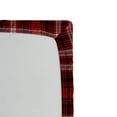 thumbnail image 3 of Ambesonne Plaid Fitted Sheet 2 Pcs Set, Nostalgic Striped British, California King, Scarlet Black White, 3 of 3