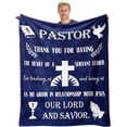 thumbnail image 1 of LHSHID Christian Gifts for Men Christian Gift Blanket Religious Gifts for Men Bible Gifts Catholic Gifts Spiritual Gifts Inspirational Gifts Encouragement Birthday Gifts for Men of God 50x60in, 1 of 5