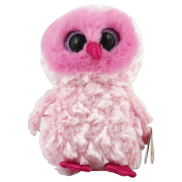 pink owl stuffed animal