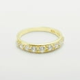 thumbnail image 5 of LBG British Made 10k Yellow Gold Cubic Zirconia Womens Eternity Ring - 33 size options - Size 8.25, 5 of 7