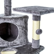 Vibrant Life 5-Level Multi-Functional Cat Tree Condo, Gray, 44.5 in
