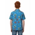 thumbnail image 3 of The Simpsons Boys Graphic Button Up Resort Shirt with Short Sleeves, Sizes 4-18, 3 of 6