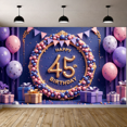 thumbnail image 6 of Colorful Design Happy 45th Birthday Balloon Decoration Party Banner for Celebration Event Indoor, 6 of 8