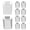 Silver, variant on LOLIPPYY 20pcs Small Shelf Brackets For Office Cabinets Metal Shelf Clips For Bookcase Safety Heavy Duty Shelf Support Pegs Shelf Support Clips