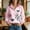 Pink, variant on Women's Valentine Heart Shirt Long Sleeve Button Up Shirt Dressy Lapel Collared Blouses Cute Casual Outfits
