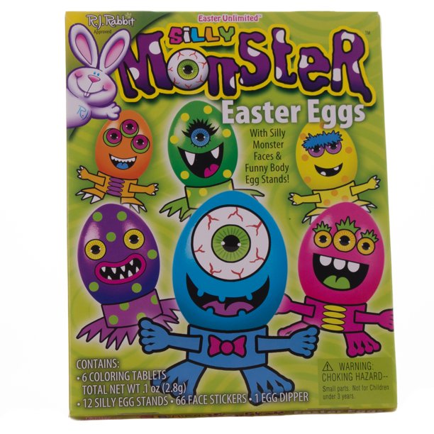 Easter Unlimited Monsters Eggs Deco Supply 13pc 9" Egg Decorating Kit