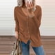 thumbnail image 2 of Moda Mujer Botones Manga Larga Casual Sólido Corto Abrigo Cárdigan Blusa Odeerbi  ODB-6, 2 of 4