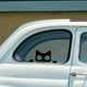 thumbnail image 4 of Pegatinas de gato negro, calcomanías de pared, dibujos animados, lindo gato, mascota, gato, pegatina de gato que mira, impermeable, divertido Auto, 4 of 5