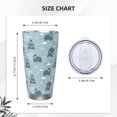 thumbnail image 4 of KLL Cute Hippopotamus Print 40oz Stainless Steel Insulated Car Cup with Spillproof Lid - Keep Your Drink Hot or Cold on the Go-Straw Three-piece Set, 4 of 8