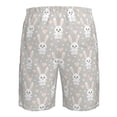 thumbnail image 6 of Wukai Rabbit And Heart Print Beach Trunks with Compression Liner Swimsuit Quick Dry Beach Sports Shorts with Pocket-X-Large, 6 of 8