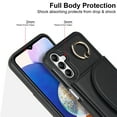 thumbnail image 6 of for Samsung Galaxy A14 5G Wallet Case with Card Holder Women Men, Flip PU Leather Kickstand Shockproof Protective Phone Cover Magnetic Clasp 360 Rotation Ring Stand for Samsung A14 5G, Black, 6 of 7