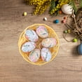 thumbnail image 4 of weibbin Easter Eggs Hanging Decoration Woven Basket Painted Eggs Decoration Easter Eggs Basket Props Ornaments, 4 of 6