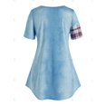thumbnail image 2 of Tallas de mezclilla de mezclilla rogada 3D Rosegal Camisetas tallas grandes, 2 of 5