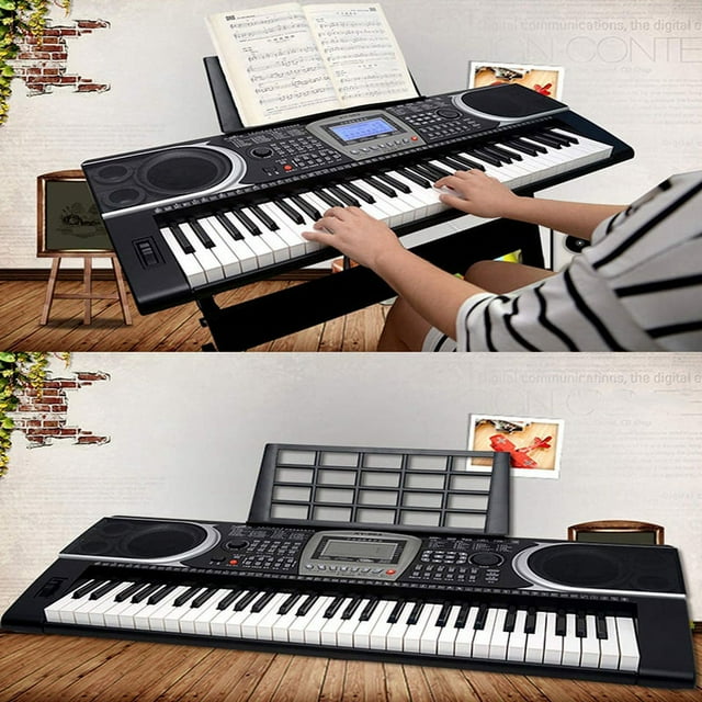 Support de Clavier d'Instrument de Musique Accessoires Portable Durable, Comprend 1 Clip de Livre de Musique