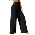 thumbnail image 3 of FIOPHY Womens Casual Baggy Sweatpants Wide Leg Drawstring Elastic Waist Lounge Pants Fall Workout Joggers with Pockets, 3 of 8